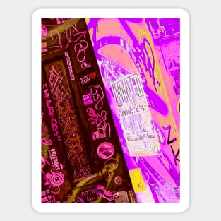 Fluo Graffiti Tag NYC Street Art Sticker